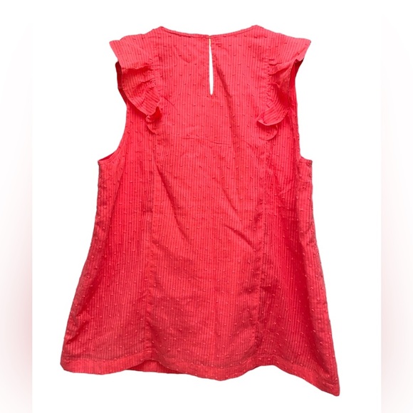J.Crew coral Swiss dot tank top 6 NWT - Picture 2 of 4